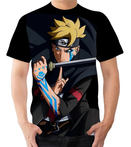 Camiseta Camisa Boruto Olho Jogan Anime Desenho Japonês